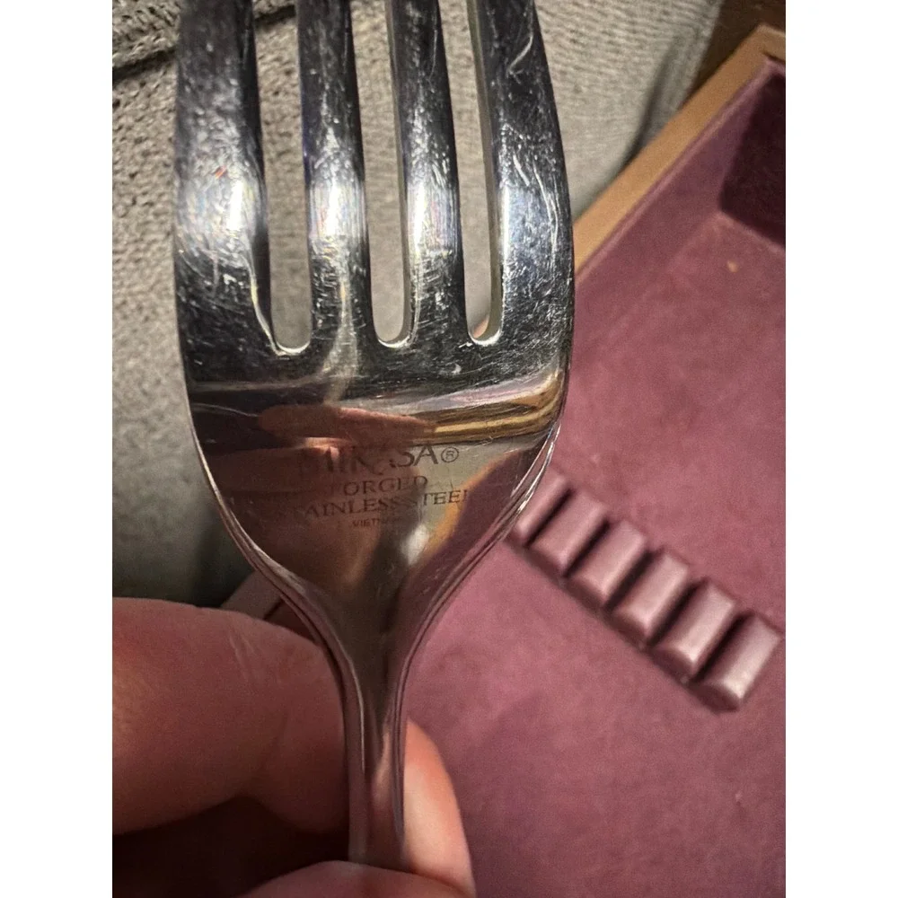 Mikasa Bravo Forged Stainless Steel Flatware 5 Piece Set Forks Spoons Silverware